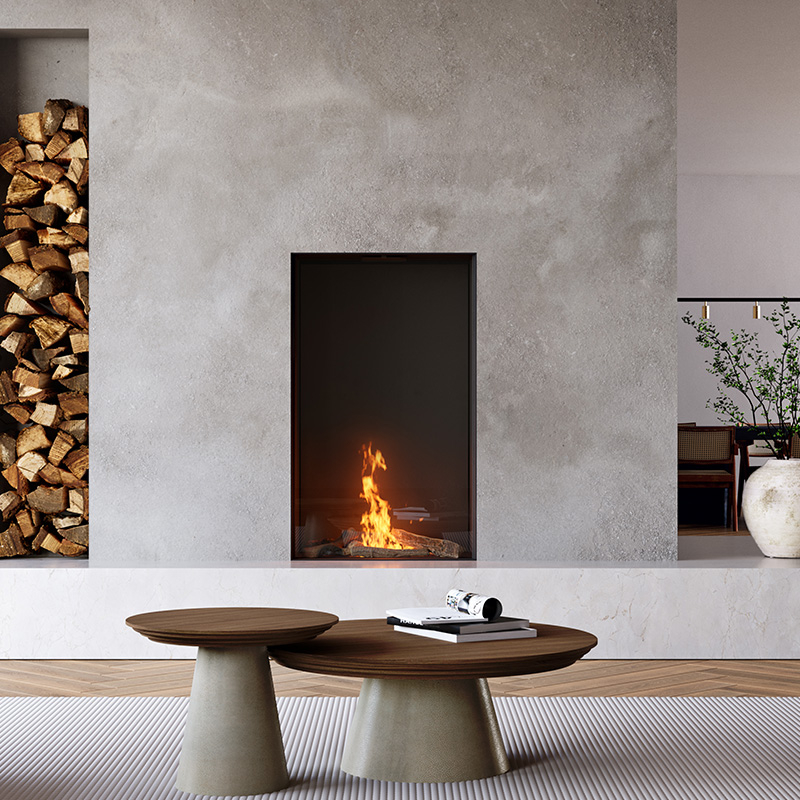 Element 4 Bioethanol Fires Element 4 Sky Medium Bioethanol Built in Front