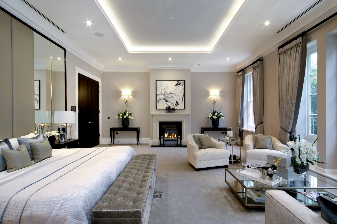 Architectural Fireplaces for Bar, Lounge and Bedroom in a Landmark London Residence